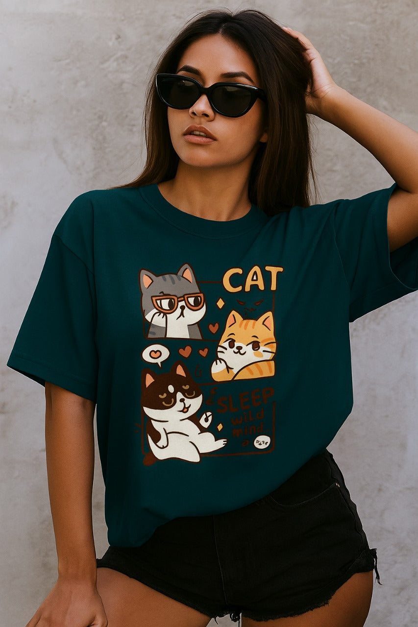 Oversized Cat Chronicles T-Shirt