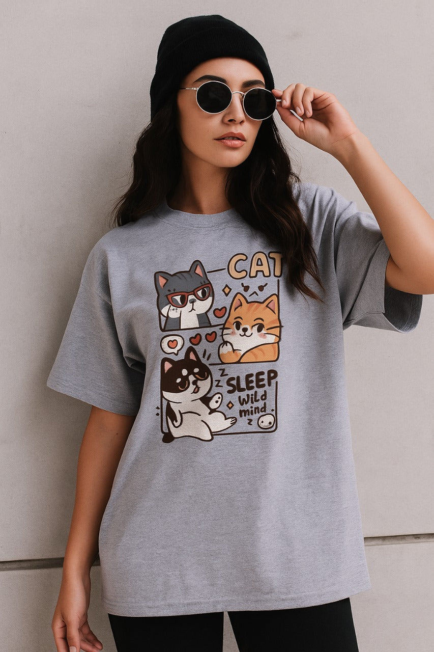 Oversized Cat Chronicles T-Shirt