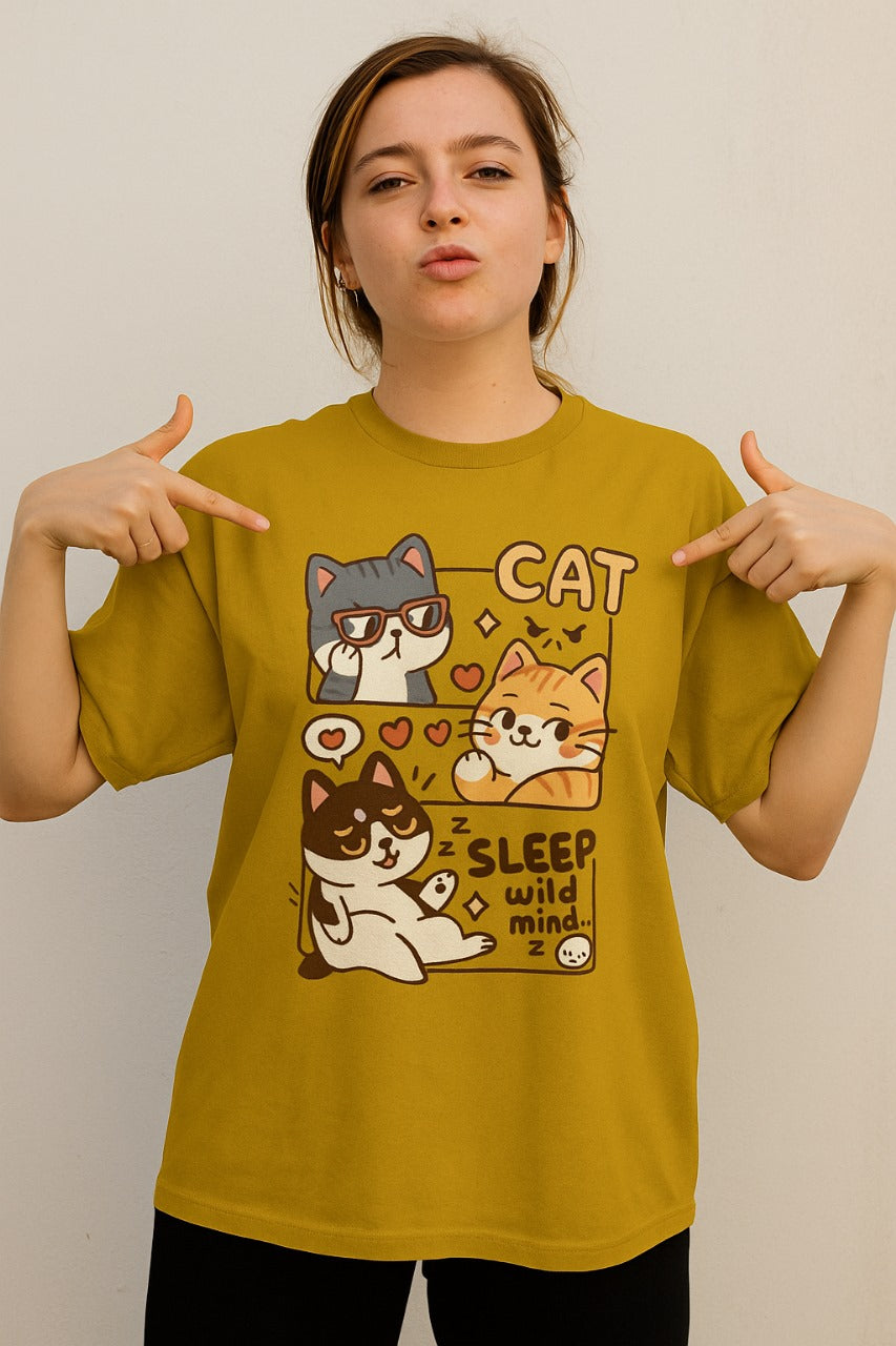 Oversized Cat Chronicles T-Shirt
