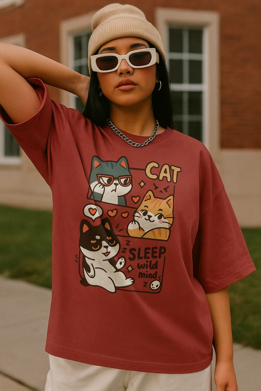 Oversized Cat Chronicles T-Shirt