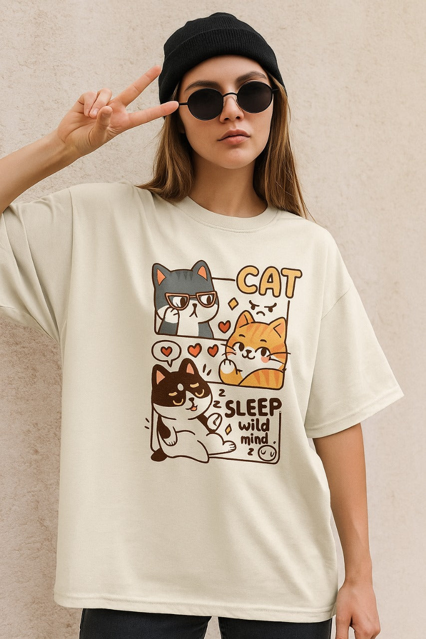 Oversized Cat Chronicles T-Shirt