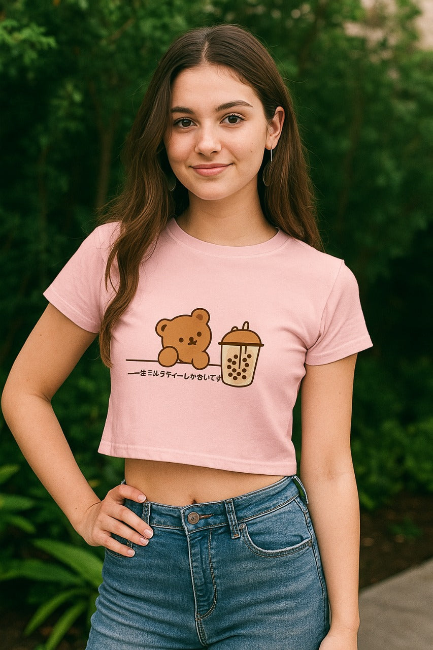 Neko Boba Dreams Crop Top