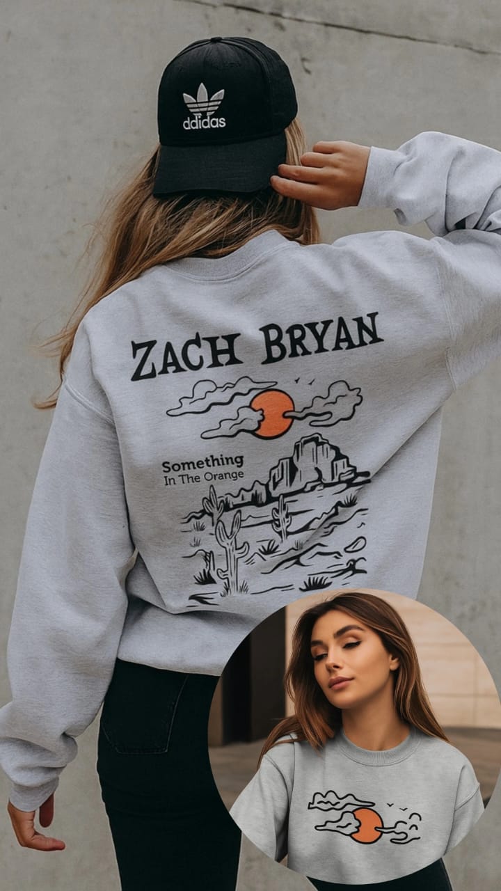Desert In Orange Sweatshirt