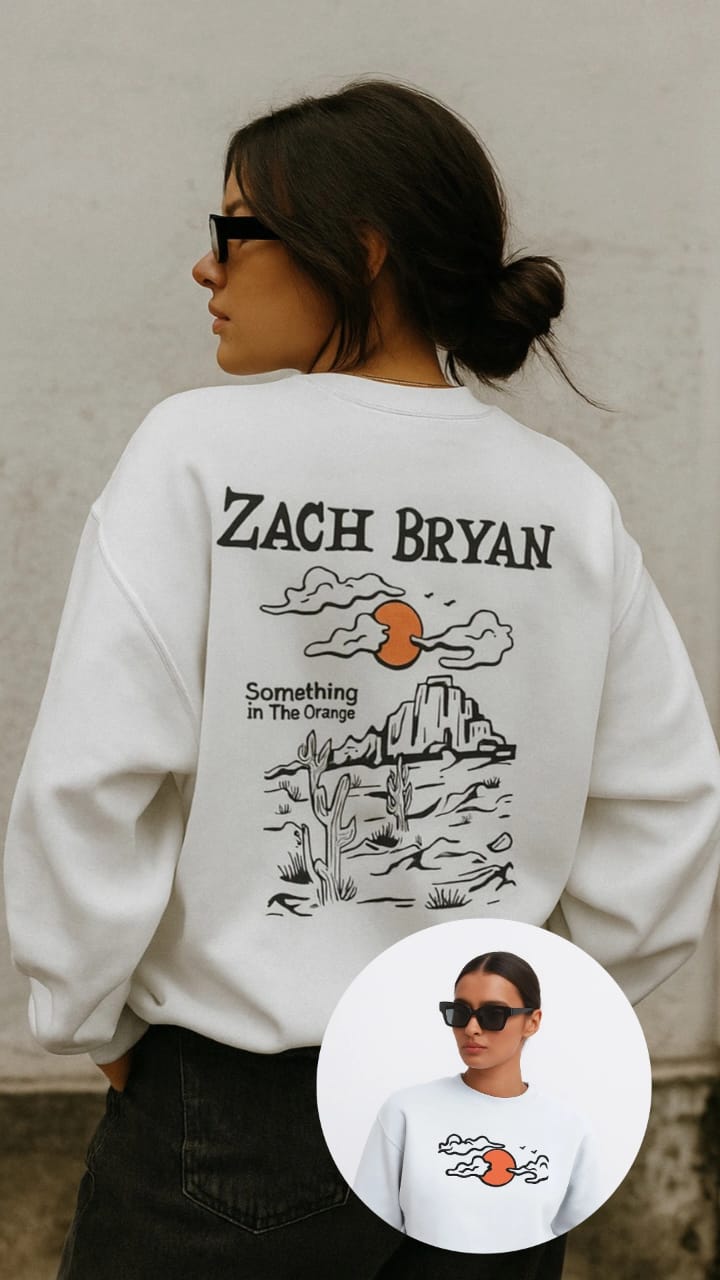 Desert In Orange Sweatshirt