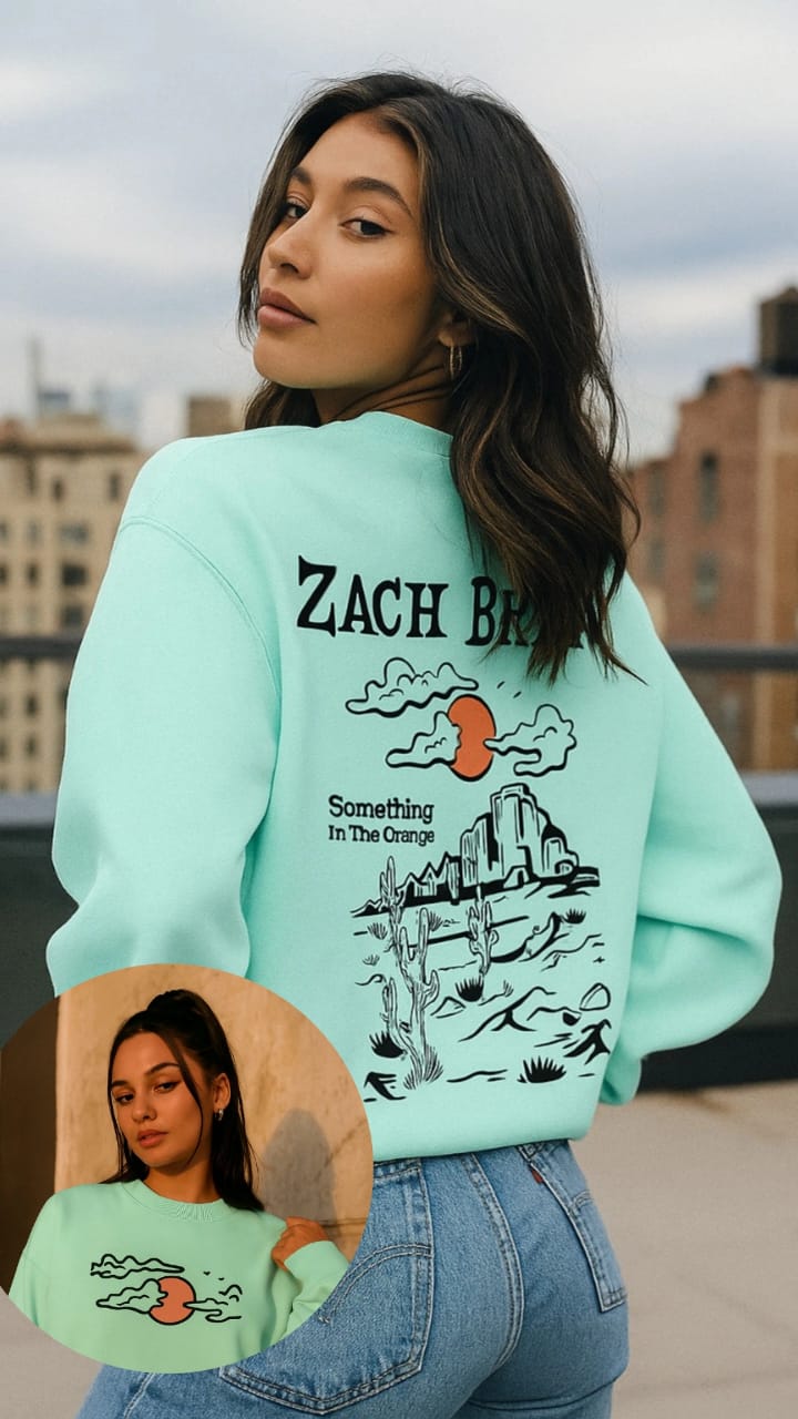 Desert In Orange Sweatshirt