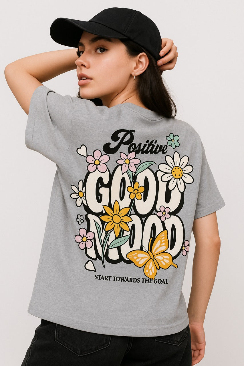 Oversized Floral Feel T-Shirt