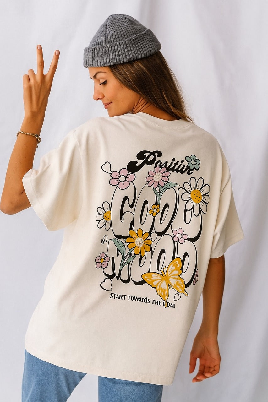 Oversized Floral Feel T-Shirt