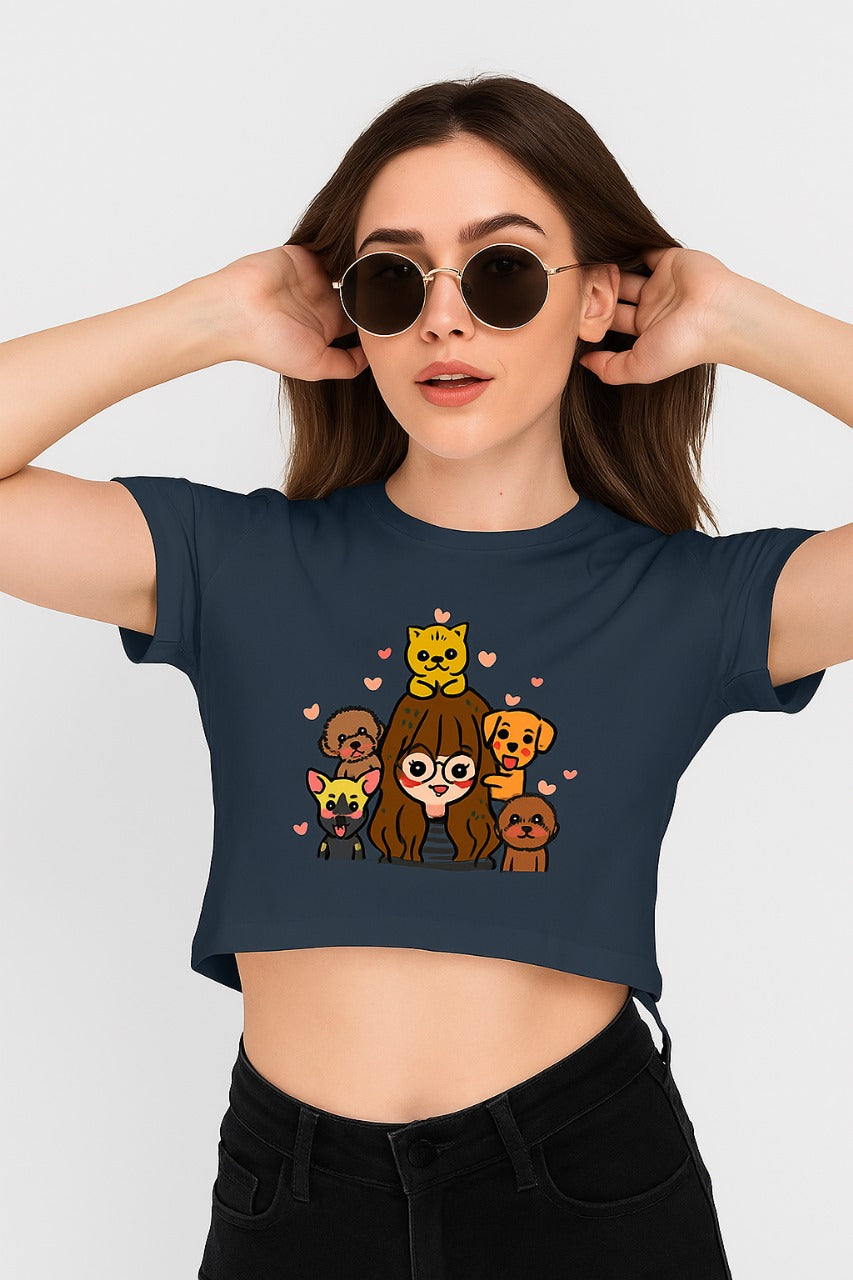 Pawfect Company Crop Top