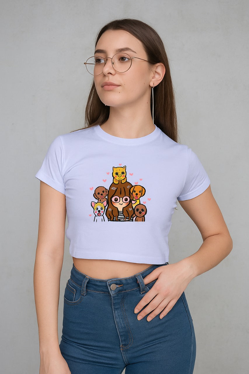 Pawfect Company Crop Top