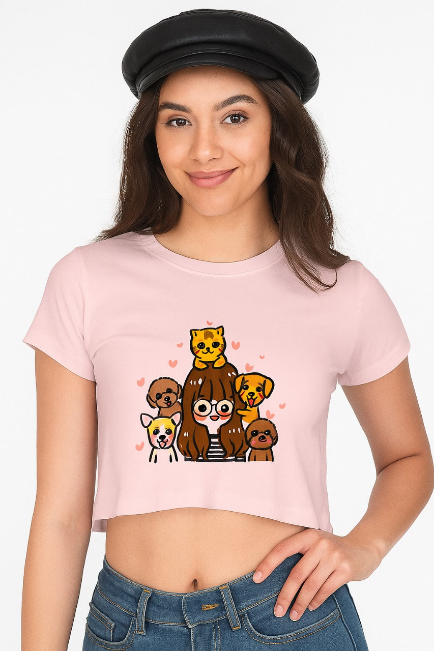 Pawfect Company Crop Top