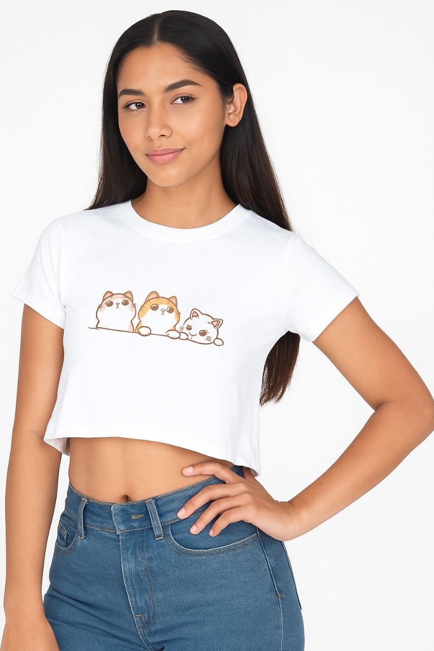 Peekaboo Kitty Crop Top