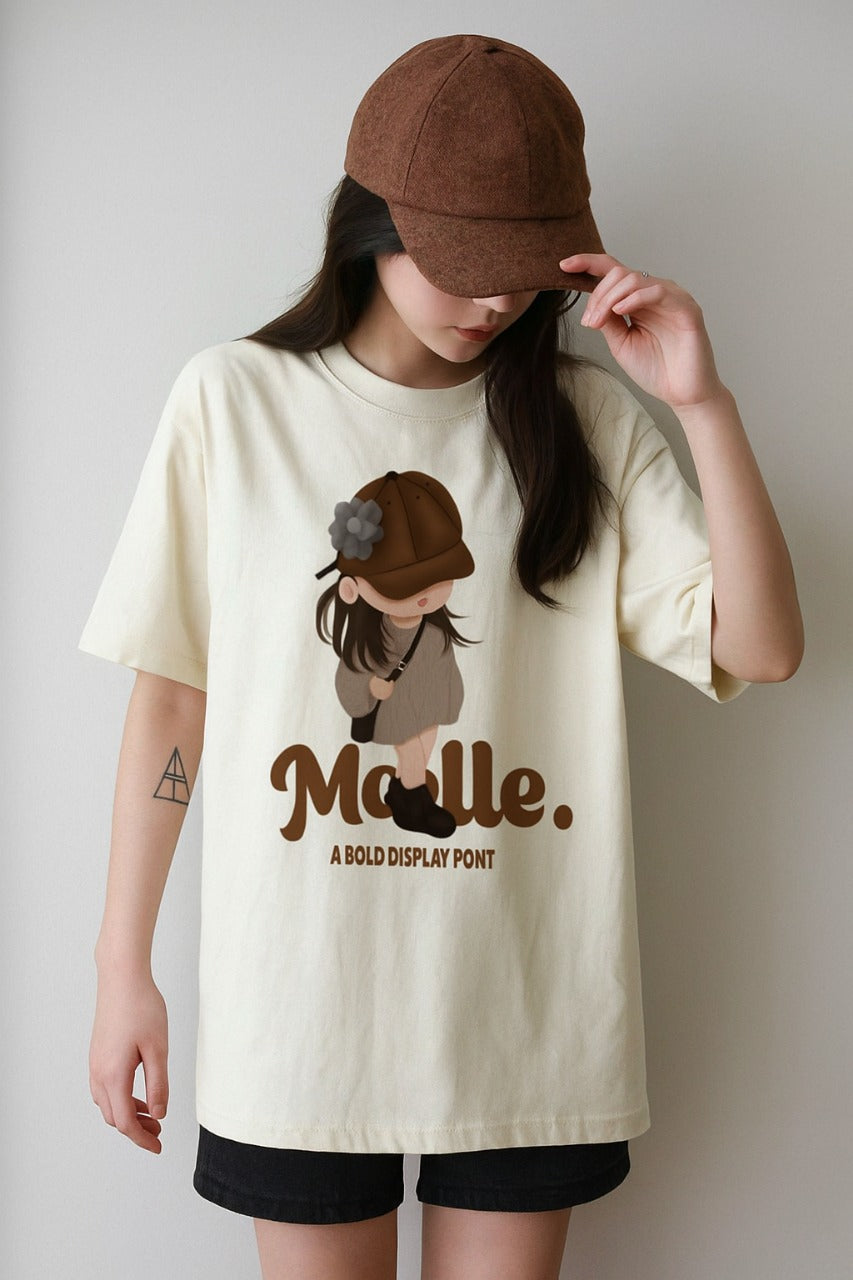 Oversized Cozy Girl T-Shirt