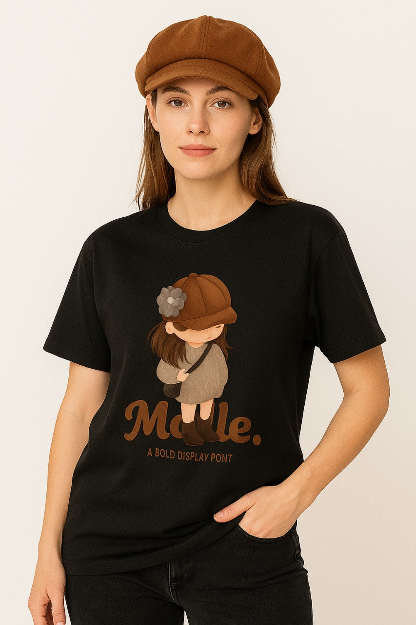 Oversized Cozy Girl T-Shirt