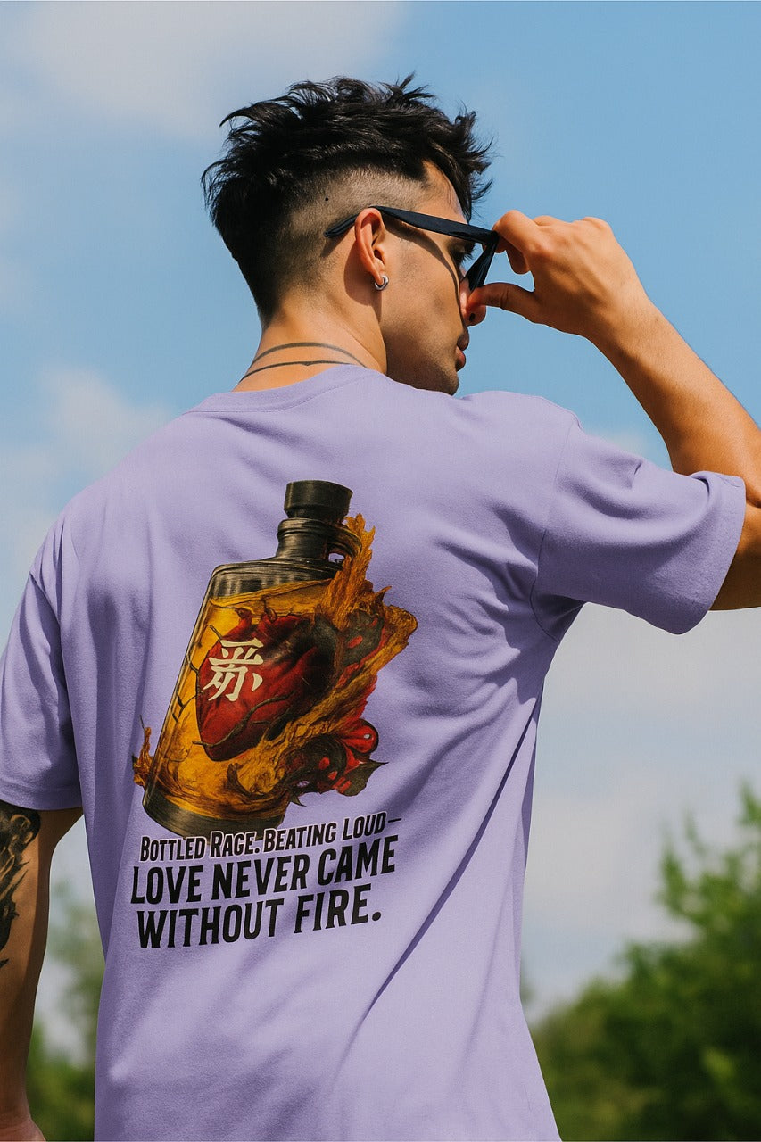 Oversized Inferno Love Unisex T-Shirt