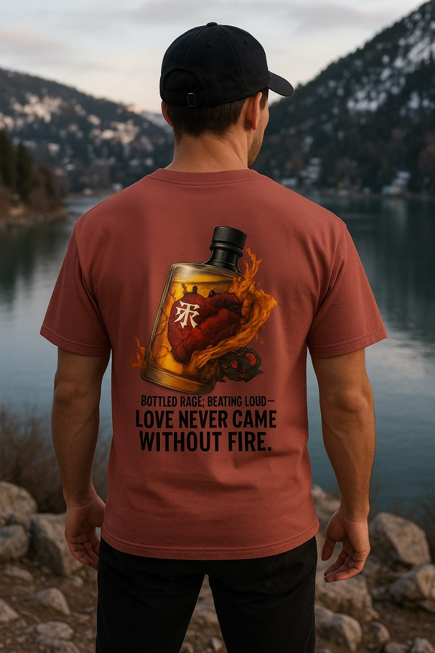 Oversized Inferno Love Unisex T-Shirt