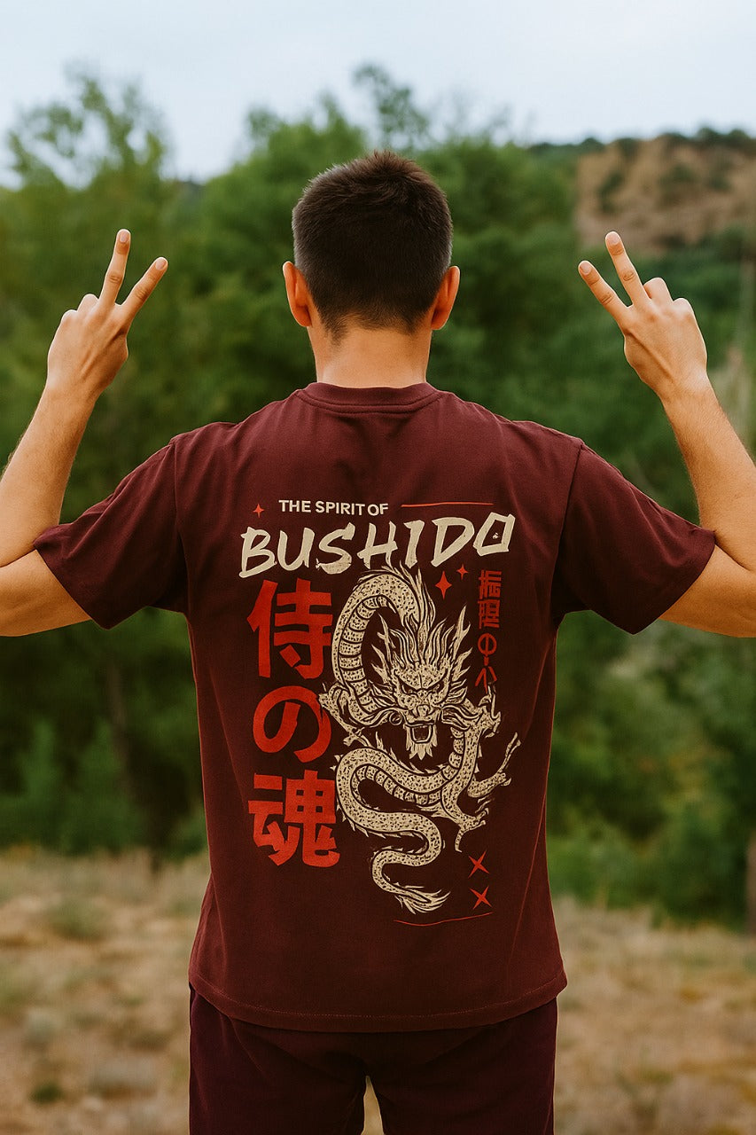 Oversized Bushido Flame Unisex T-Shirt