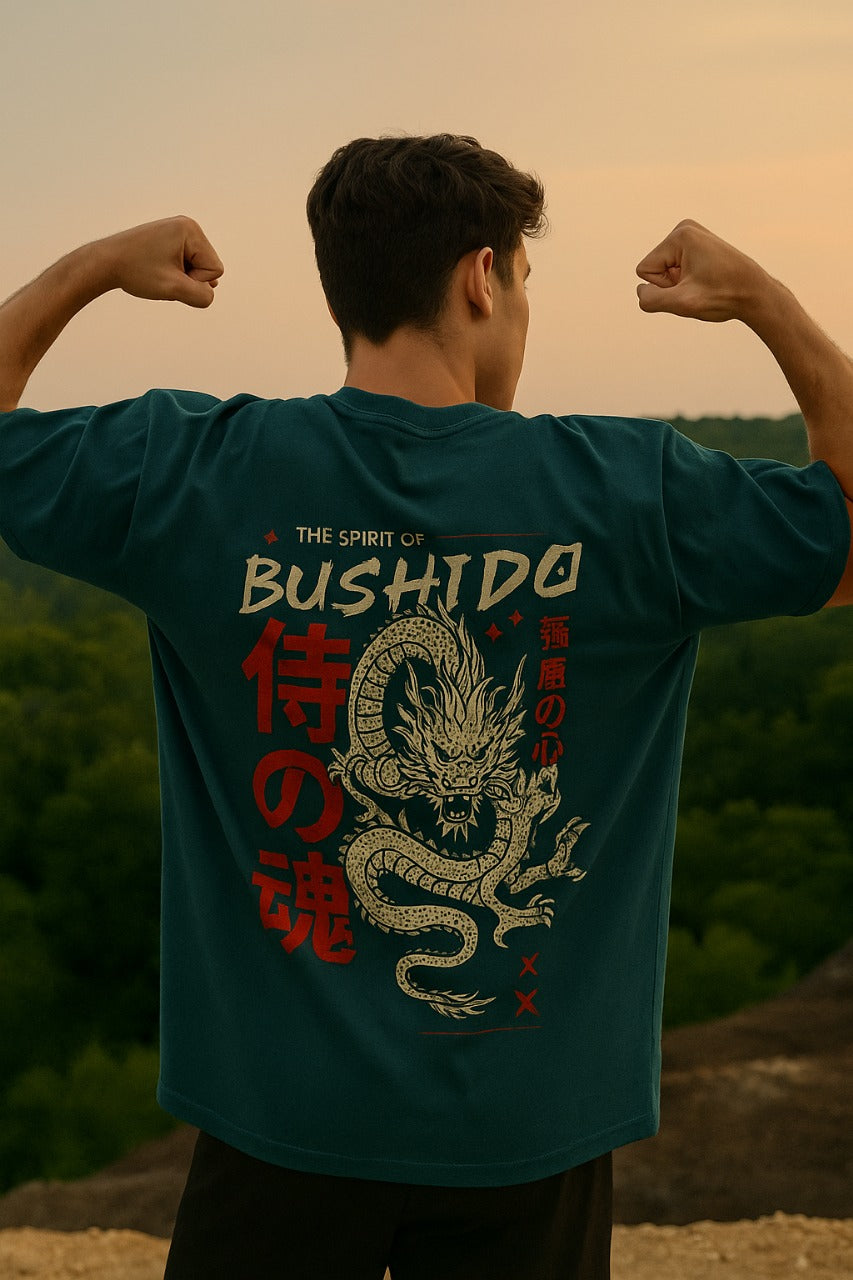 Oversized Bushido Flame Unisex T-Shirt