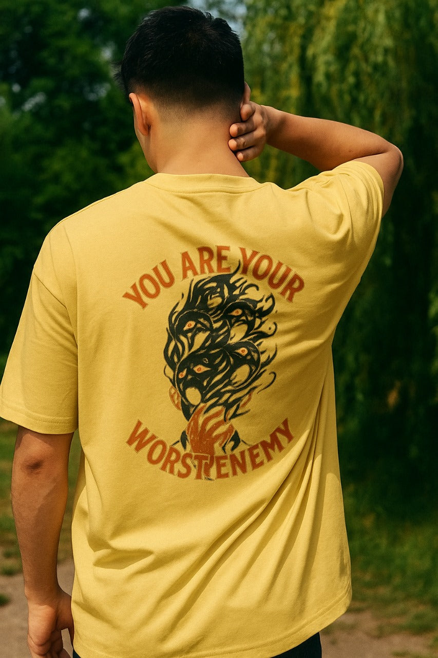 Oversized 'Your Worst Enemy ' Unisex T-Shirt