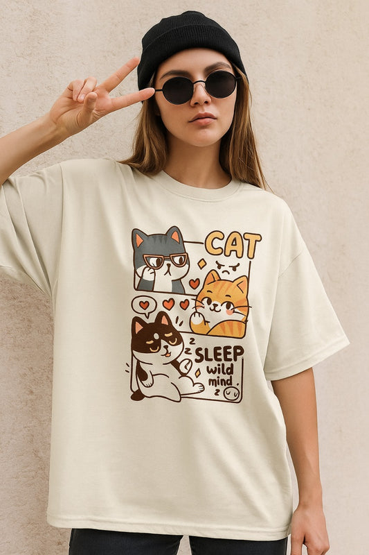 Oversized Cat Chronicles T-Shirt