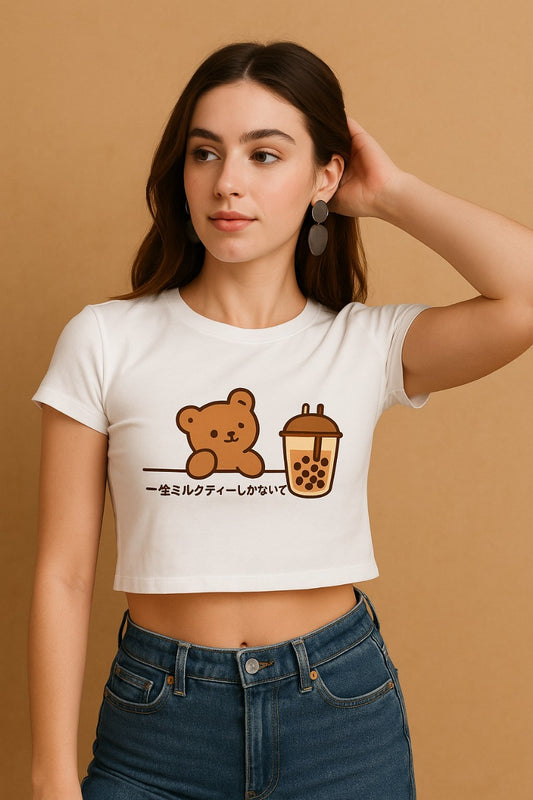 Neko Boba Dreams Crop Top