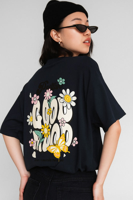 Oversized Floral Feel T-Shirt