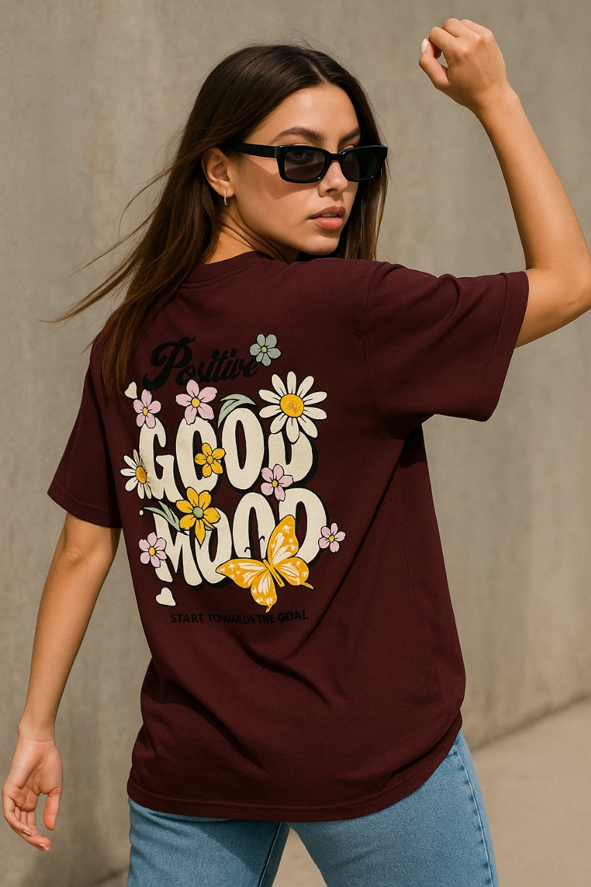 Oversized Floral Feel T-Shirt