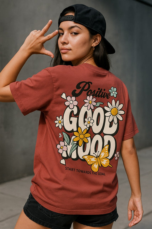 Oversized Floral Feel T-Shirt