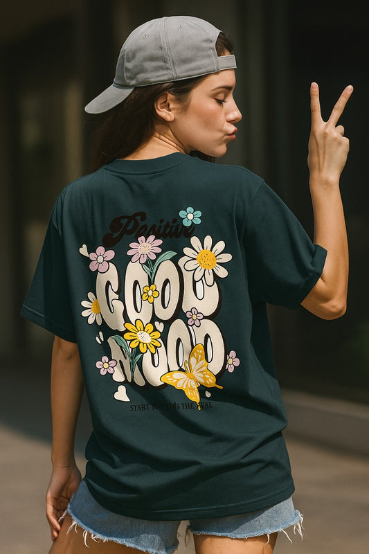 Oversized Floral Feel T-Shirt