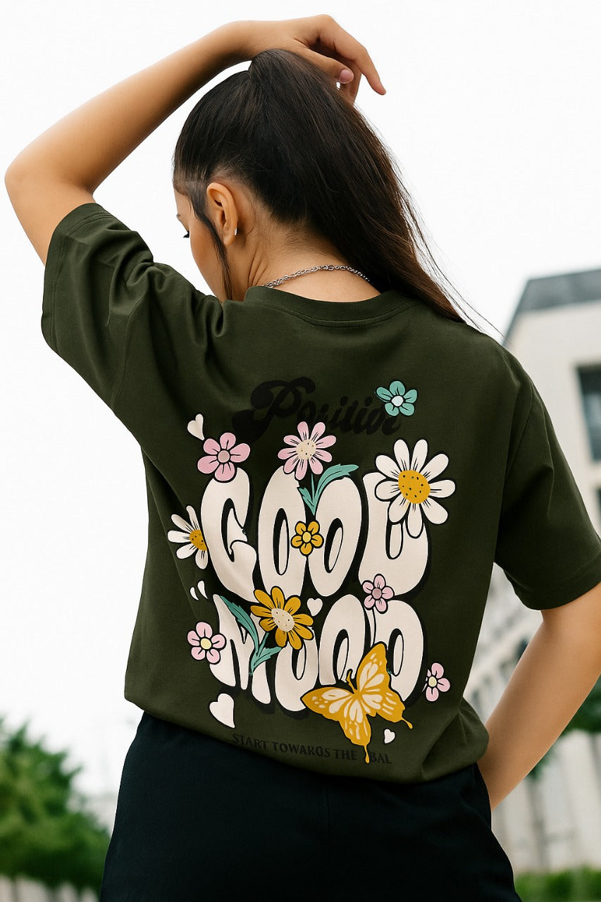 Oversized Floral Feel T-Shirt