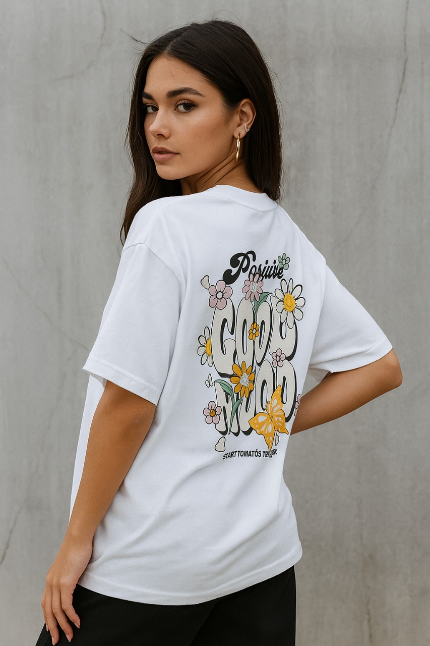 Oversized Floral Feel T-Shirt