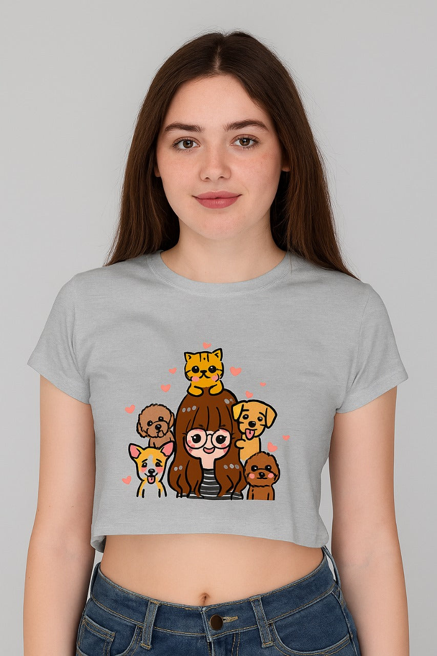 Pawfect Company Crop Top