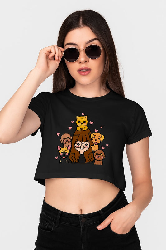 Pawfect Company Crop Top