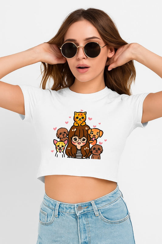 Pawfect Company Crop Top
