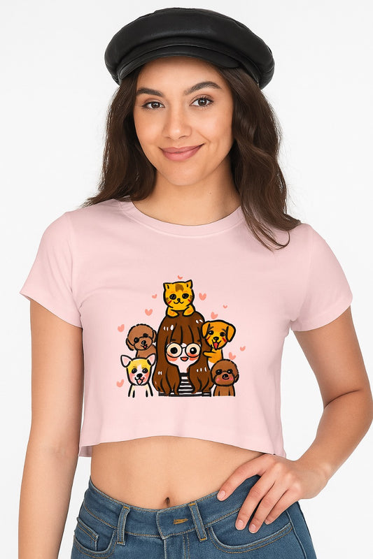 Pawfect Company Crop Top