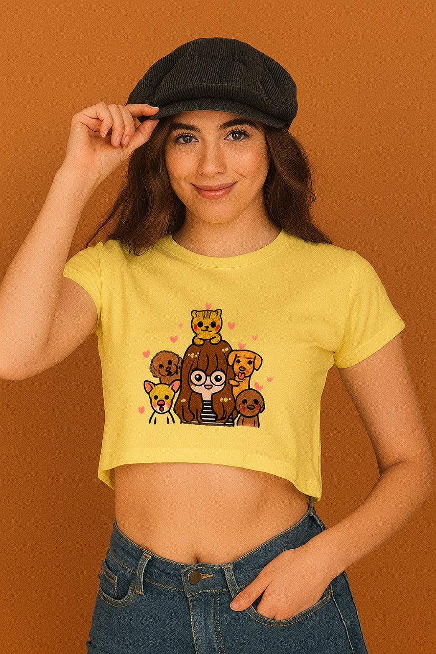 Pawfect Company Crop Top