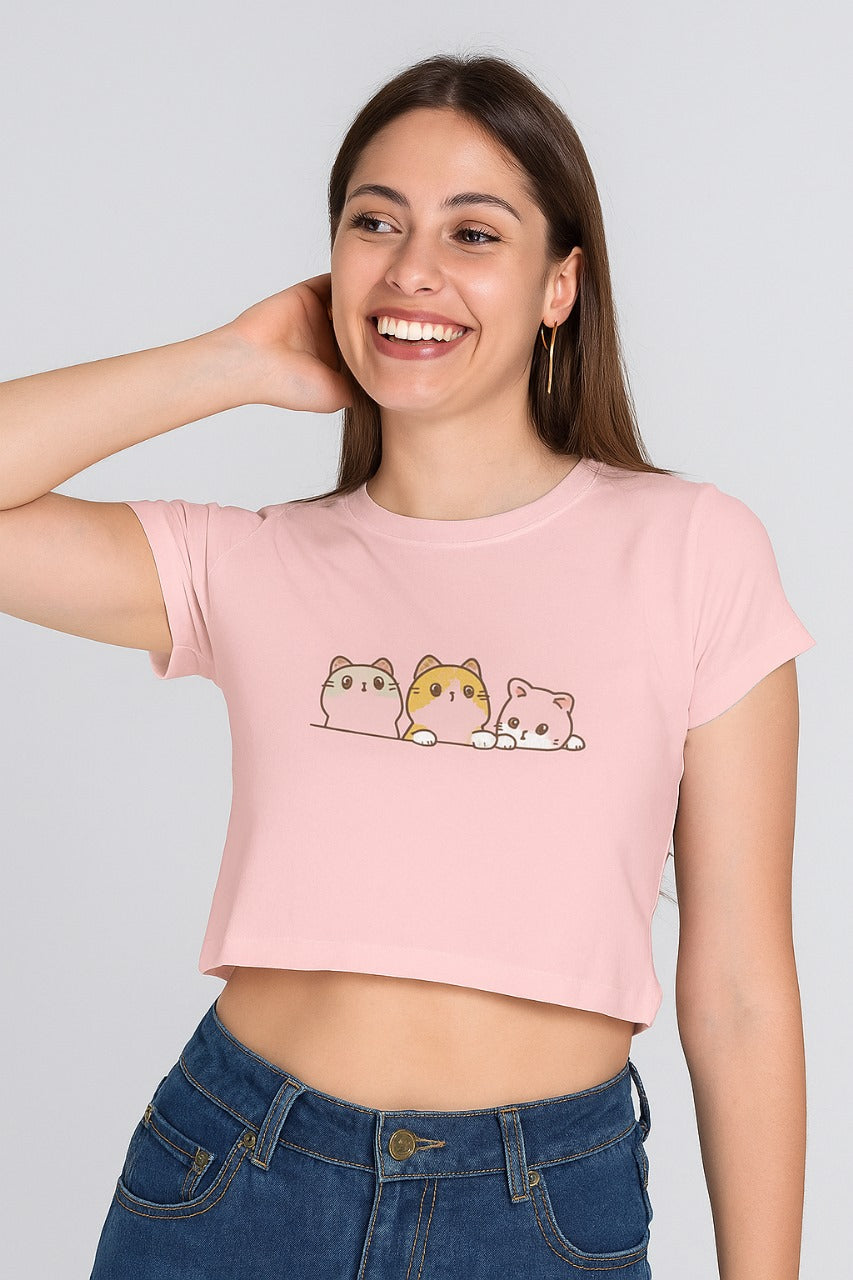 Peekaboo Kitty Crop Top