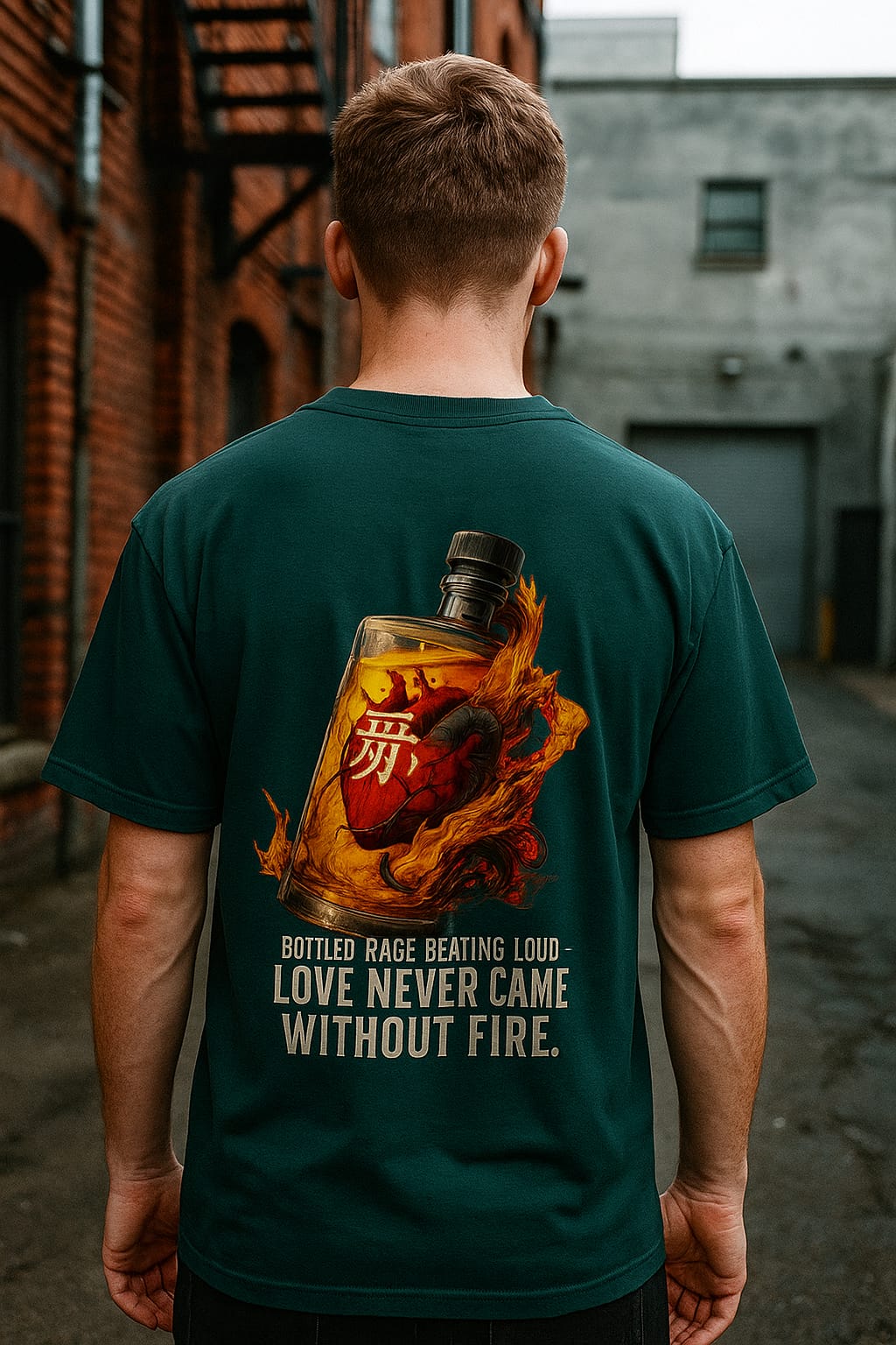 Oversized Inferno Love Unisex T-Shirt