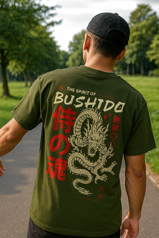 Oversized Bushido Flame Unisex T-Shirt