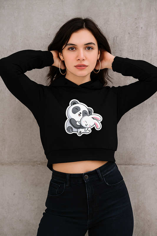 Snuggle Buddies Cropped Hoodie