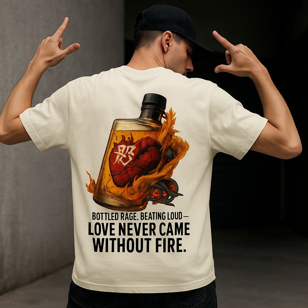 Oversized Inferno Love Unisex T-Shirt