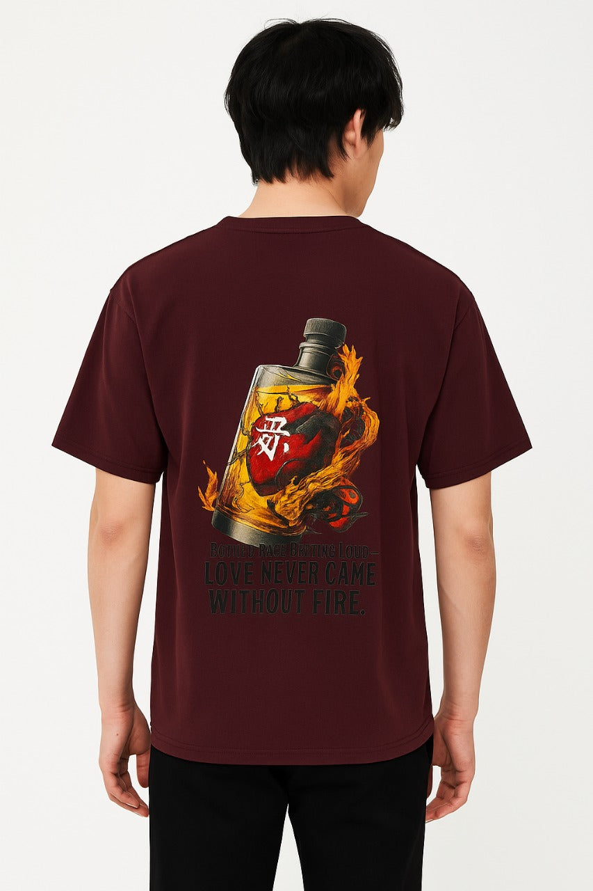 Oversized Inferno Love Unisex T-Shirt