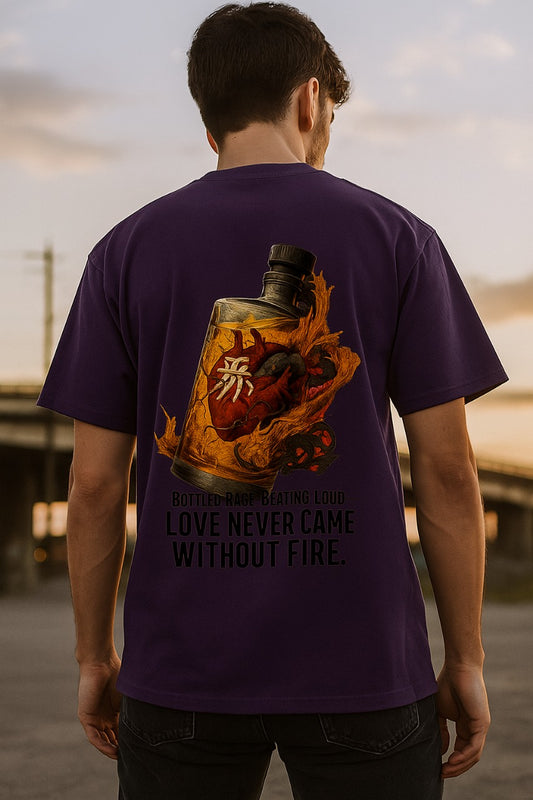 Oversized Inferno Love Unisex T-Shirt