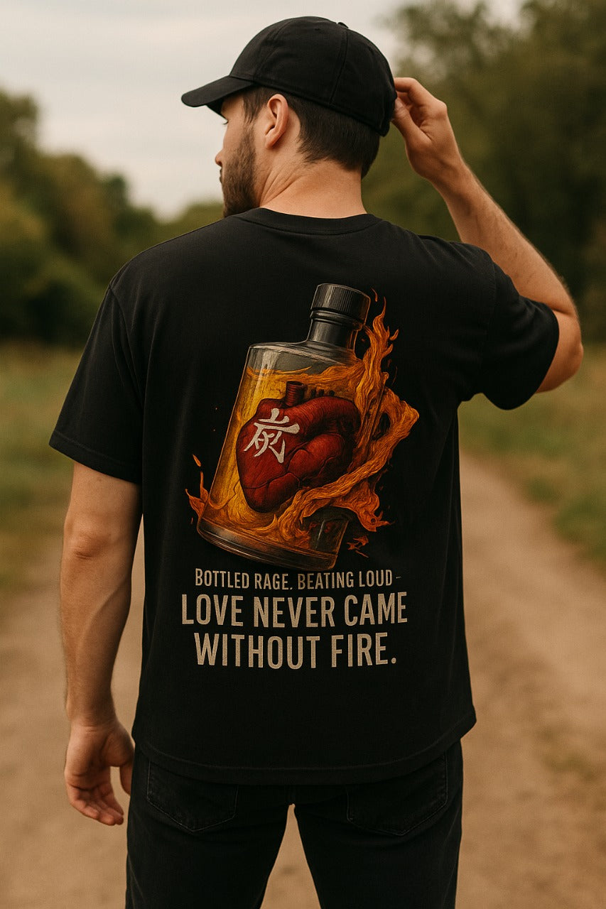 Oversized Inferno Love Unisex T-Shirt