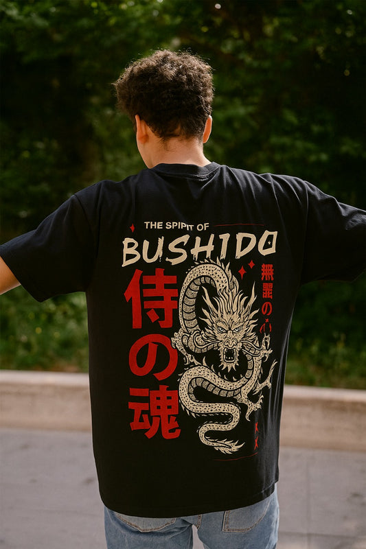 Oversized Bushido Flame Unisex T-Shirt