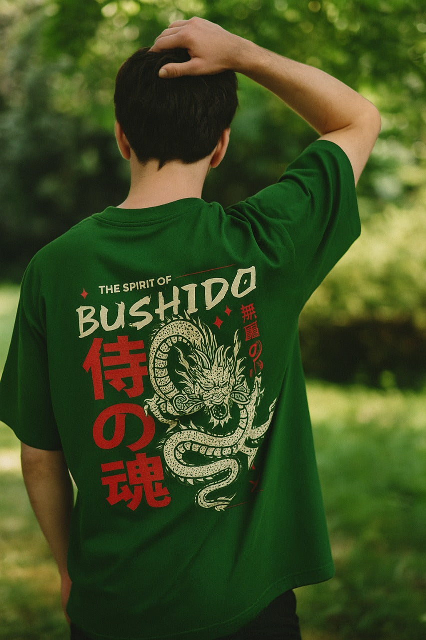 Oversized Bushido Flame Unisex T-Shirt